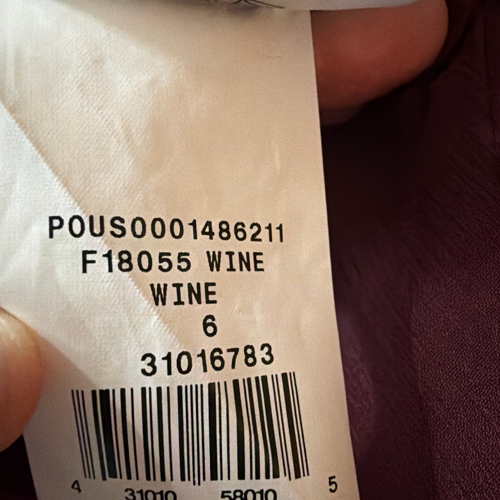 David’s Bridal F18055 Wine Size 6 One Shoulder Crinkle Chiffon Dress - Picture 11 of 11